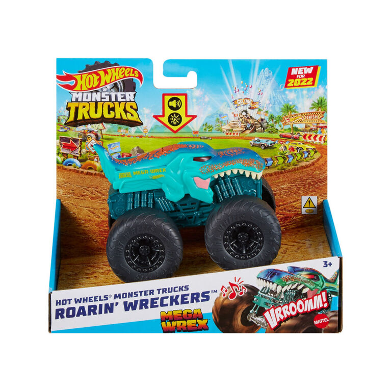 Hot Wheels - Monster Trucks - Véhicule Mega Wrex Sons et Lumières