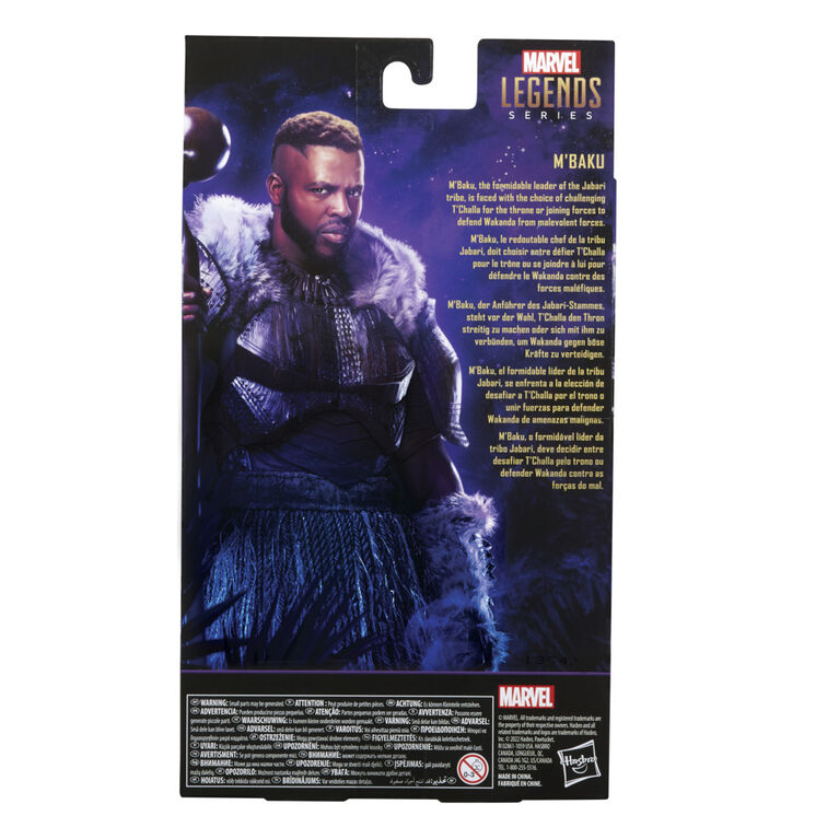 Marvel Legends Series Black Panther M'Baku, figurine de collection de 15 cm et 1 accessoire - Notre exclusivité