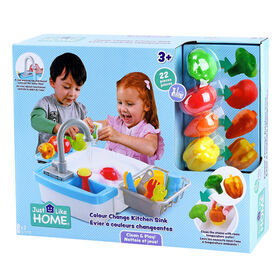 Just Like Home - Colour Change Kitchen Sink 22 Pcs - R Exclusive