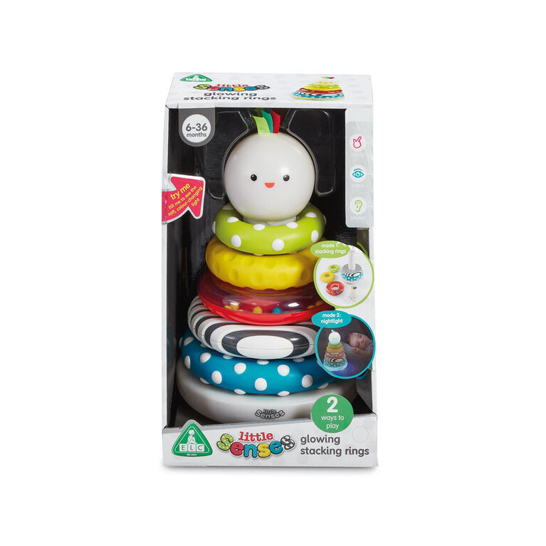 Early Learning Centre Little Senses Glowing Stacking Rings - Édition anglaise - Notre exclusivité