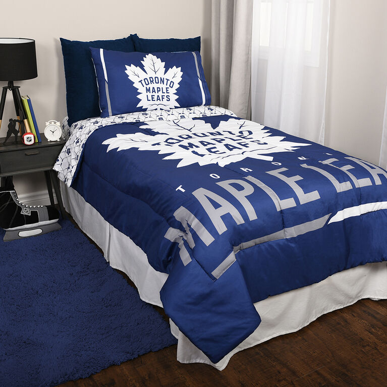 Nhl Toronto Maple Leafs 4 Piece Twin, King Size Bed In A Bag Canada