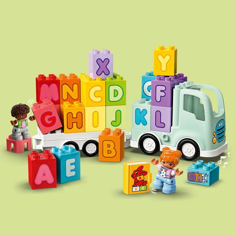 LEGO DUPLO Le camion alphabet; jeux pour enfants sur l'abc, jeux éducatifs 10421