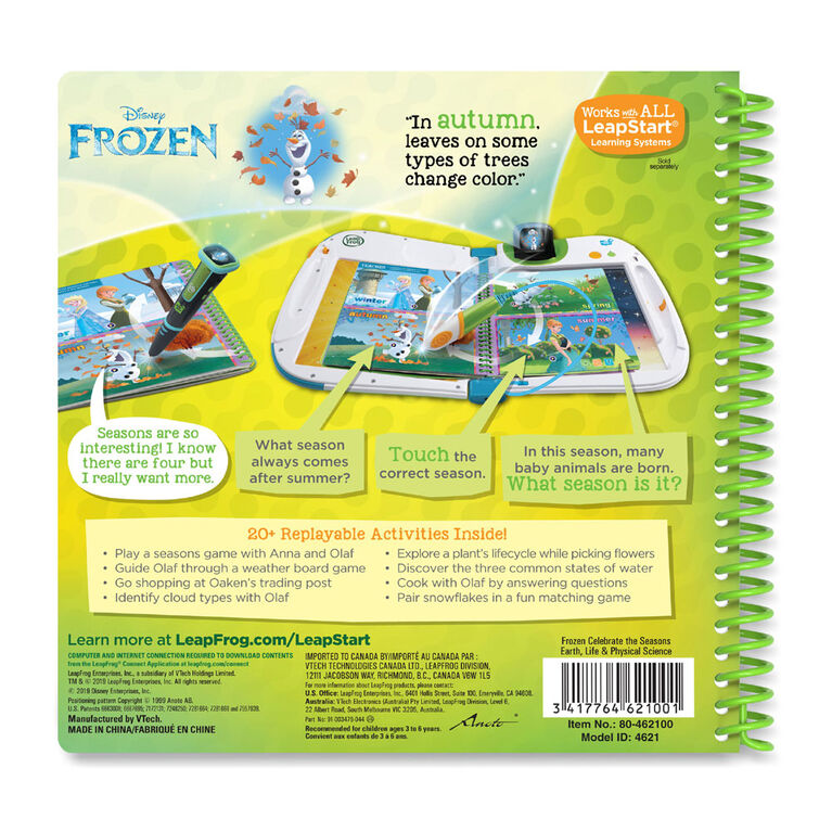 LeapFrog LeapStart Frozen Celebrate the Seasons Earth, Life & Physical Science - Édition anglaise