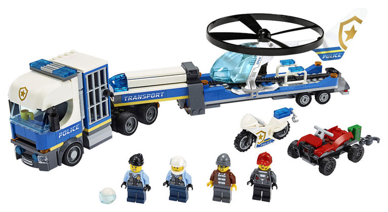 LEGO City Police Le transport de l'hélicoptère de la poli 60244 (317 pièces)