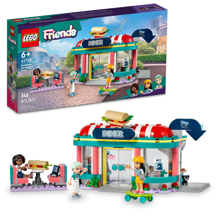 LEGO Friends Le restaurant du centre de Heartlake 41728 Ensemble de jeu de construction (346 pièces)