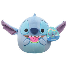 Squishmallows Stitch de Disney de 20,3 cm - Stitch qui tient un melon d'eau
