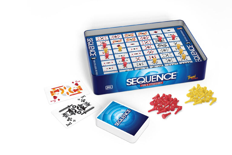 JAX Sequence Game in Travel Tin - English Edition