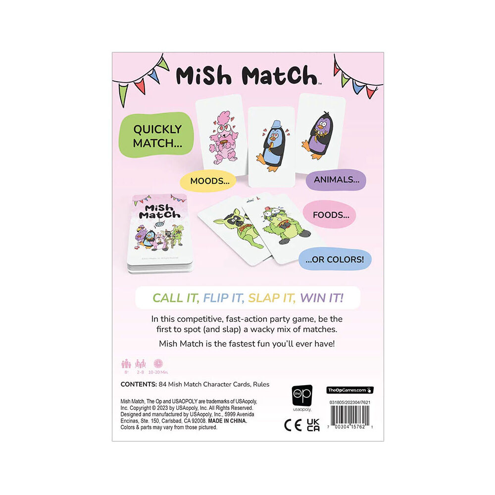 USAopoly Mish Match jeu de cartes - Édition anglaise