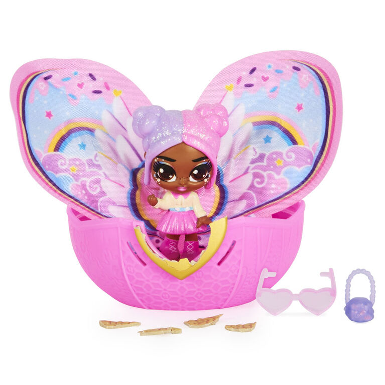 Hatchimals Pixies, Wilder Wings Pixie avec des ailes en tissu et 2 accessoires (plusieurs modèles disponibles)