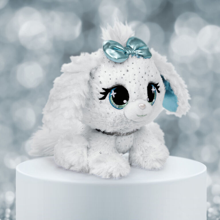 GUND P.Lushes Designer Fashion Pets Bianca Blings Puppy Premium Stuffed Animal, White and Blue, 6"