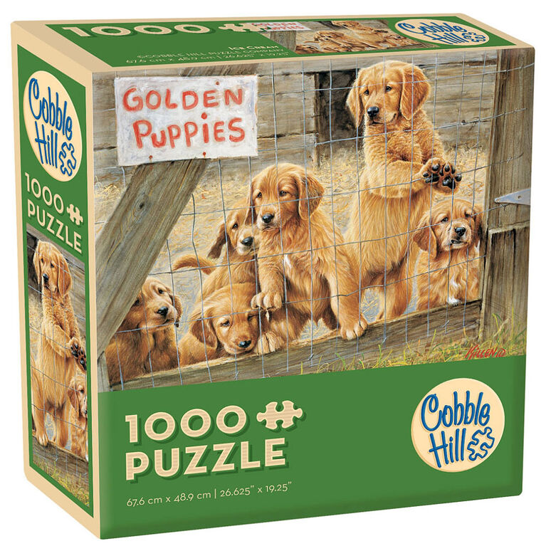 Golden Puppies 1000 Piece Puzzle