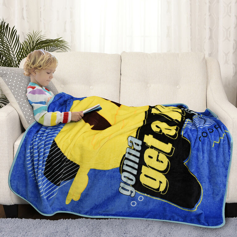 Emoji Plush Throw 50" x 60" Get a Win