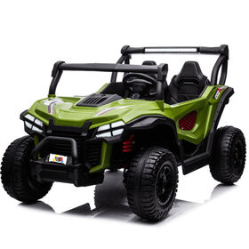 KIDSVIP 2-Seater 24V Adventure Buggy Kids' 4X4 Ride-On UTV w/ RC - Green