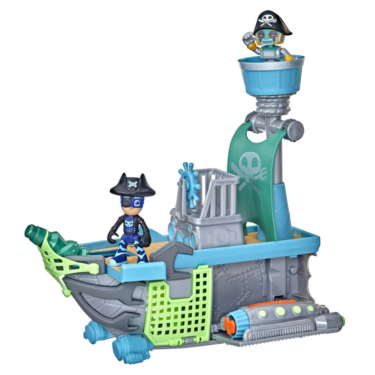 PJ Masks Sky Pirate Battleship Preschool Toy, Vehicle Playset
