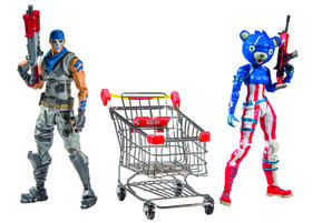 Fortnite Shopping Cart With 7 Inch Premium Action Figures