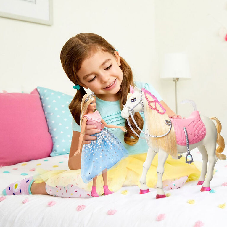 Barbie Princess Adventure Doll and Prance & Shimmer Horse with Lights and Sounds