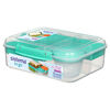 Boîte à lunch Sistema À EMPORTER Bento avec conteneur à yaourt, 1,65L, Sans BPA, couleur variable