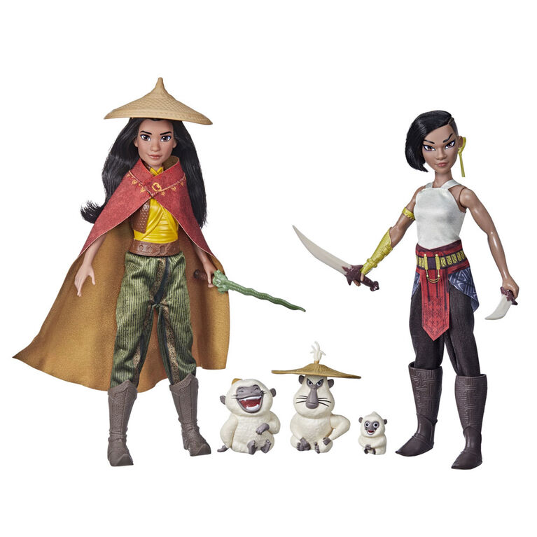 Disney's Raya and the Last Dragon Raya, Namaari, and Ongis Pack, Fashion Doll Clothes and Accessories - R Exclusive