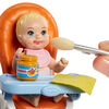 Barbie Babysitting Playset with Skipper Doll, Color-Change Baby Doll, High Chair, Crib and Themed Accessories