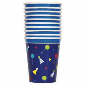 Peppy Birthday 9oz Paper Cups, 8 pieces - English Edition