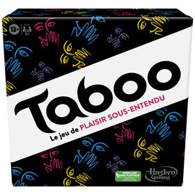 Jeu Taboo classique, jeu de mots à deviner, jeu de groupe pour ados et adultes, jeu de société pour 4 joueurs et plus - Édition française