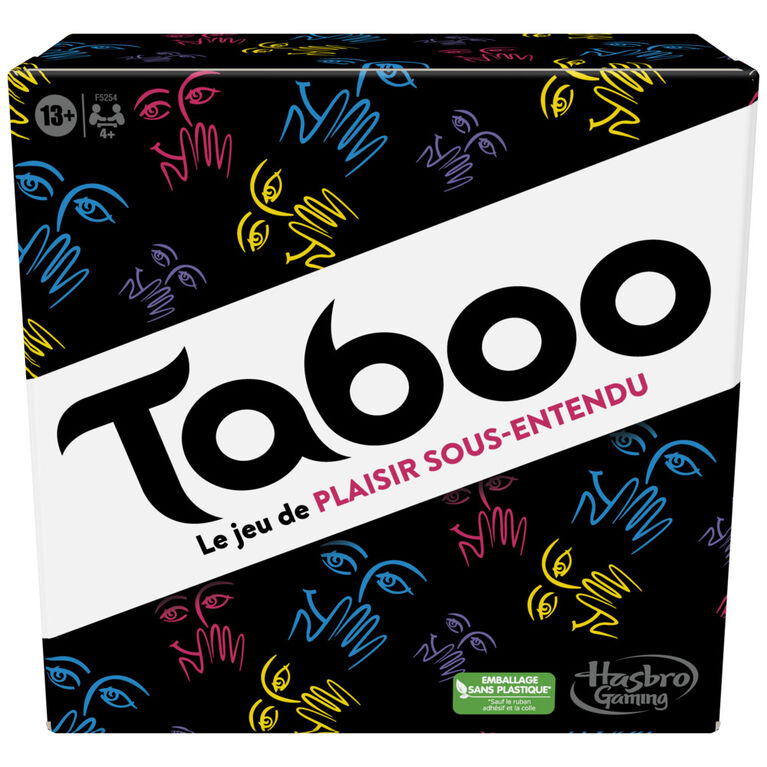 Jeu Taboo classique, jeu de mots à deviner, jeu de groupe pour ados et  adultes, jeu de société pour 4 joueurs et plus - Édition française