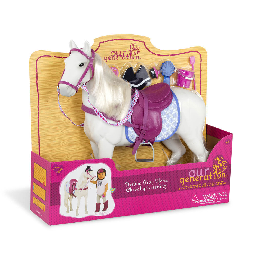 Cheval Gris Sterling, Our Generation, Cheval de 20 po | Toys R Us Canada