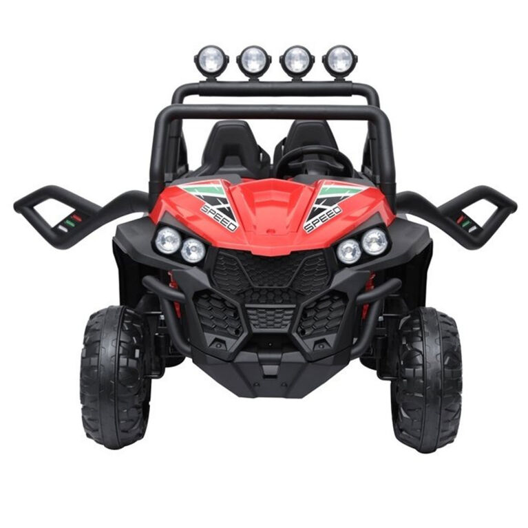 KidsVip 24V Kids & Toddlers UTV Viper 4WD Ride on car w/Remote Control - Red - English Edition
