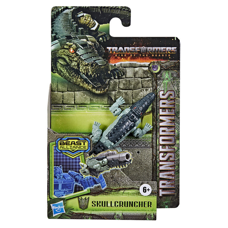 Transformers: Rise of the Beasts, Beast Alliance, figurine Beast Battle Masters Skullcruncher de 7,5 cm