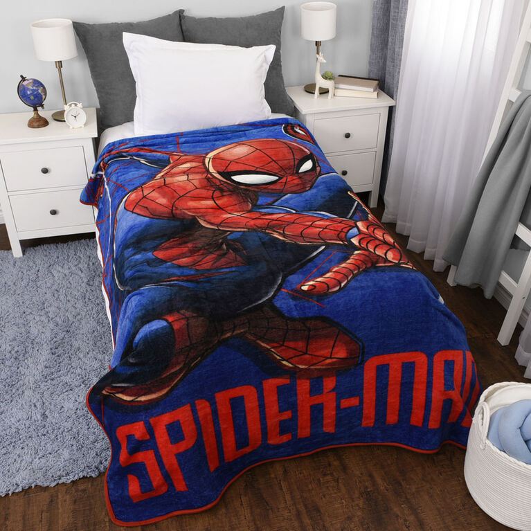 Marvel Spiderman Kids Oversized Blanket, (60x90)
