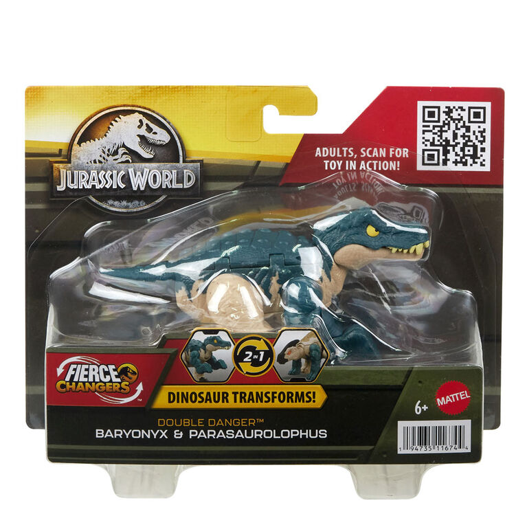 Jurassic World Dinosaur to Dinosaur Transforming Toy, Double Danger