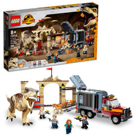 LEGO Jurassic World T. rex and Atrociraptor Dinosaur Breakout 76948 (461 Pieces)