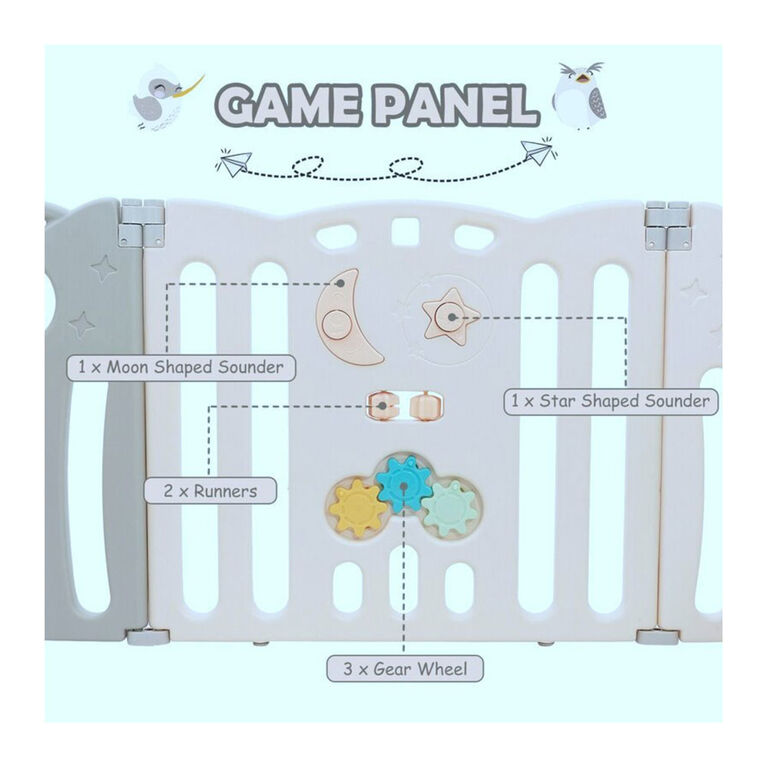 Kidsvip 20 Panels Foldable Playpen - English Edition