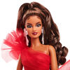 ​Barbie 2024 Holiday Barbie Dolls, Seasonal Collector Gift, Barbie Signature, Plaid Gown with Red Bow, Displayable Packaging, Light Brown Hair
