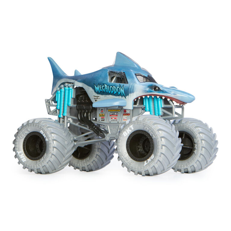 Monster Jam, Official Megalodon Monster Truck, Collector Die-Cast Vehicle, 1:24 Scale