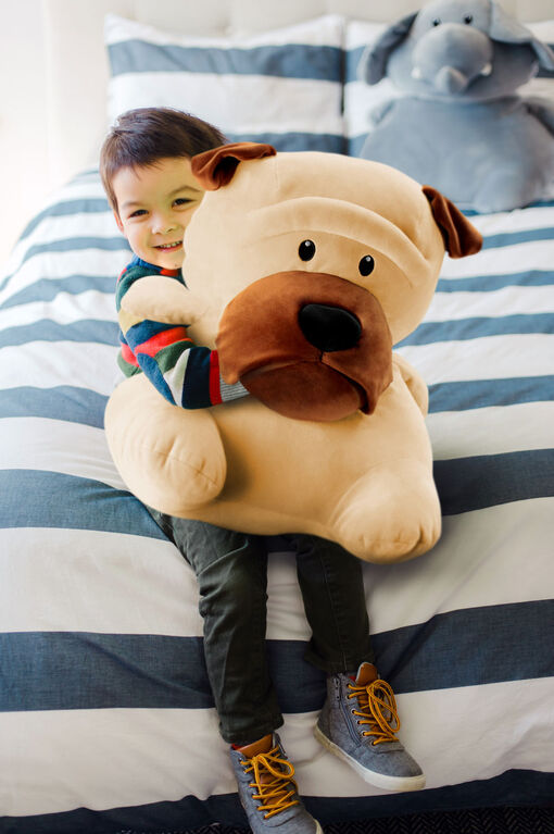 Animal Adventure Squeeze with Love Jumbo Plush Pug Tan Toys R Us