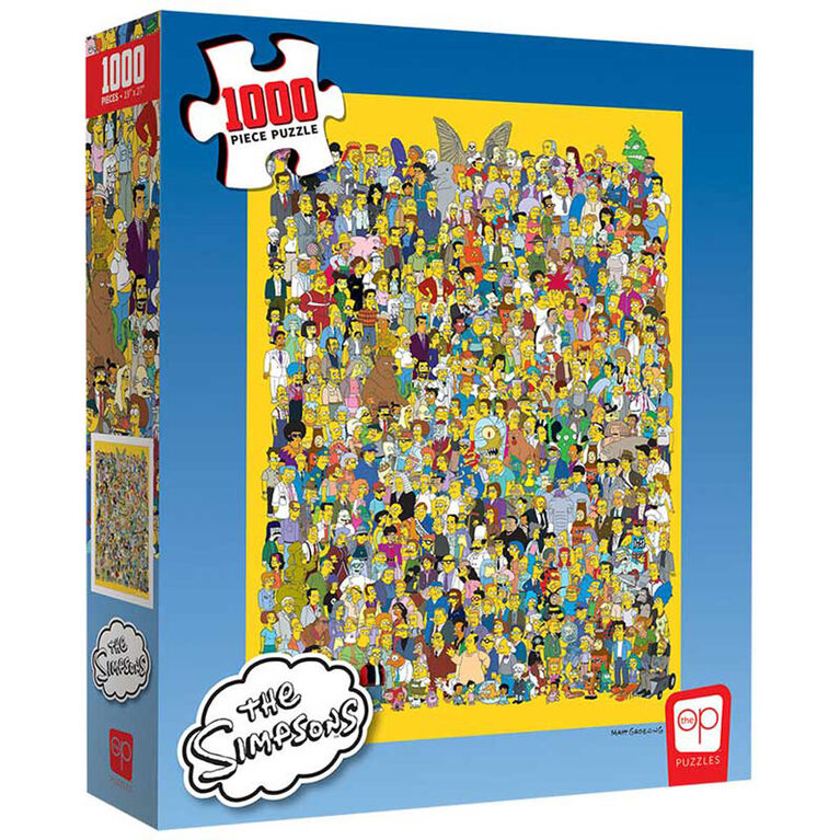 Puzzle 1000 Pièces - The Simpsons "Cast of Thousands" - Édition anglaise