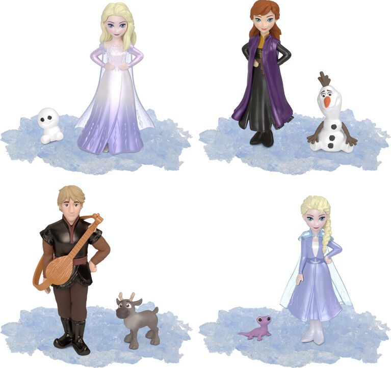 Mattel Disney Frozen 2, Ice Reveal Small Doll Set with 1 Doll, Squishy Ice Gel & 6 Surprises Including Friend Figure & Play Pieces (Dolls May Vary)