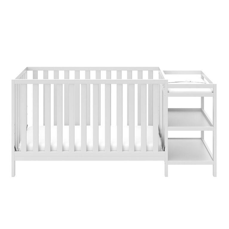 Storkcraft Pacific 4 In 1 Convertible Crib And Changer White