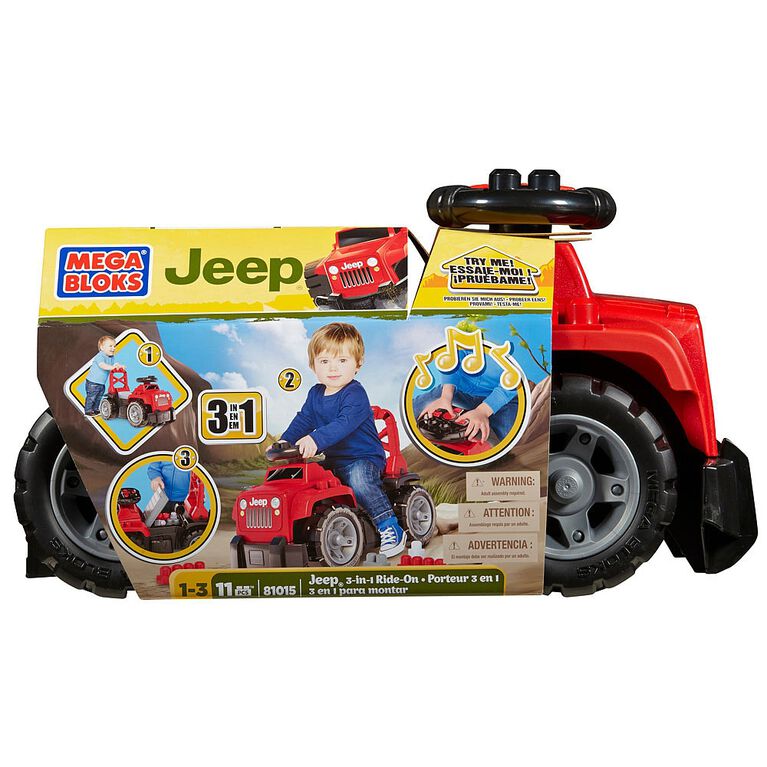 Mega Bloks - 3 in 1 Red Ride-On