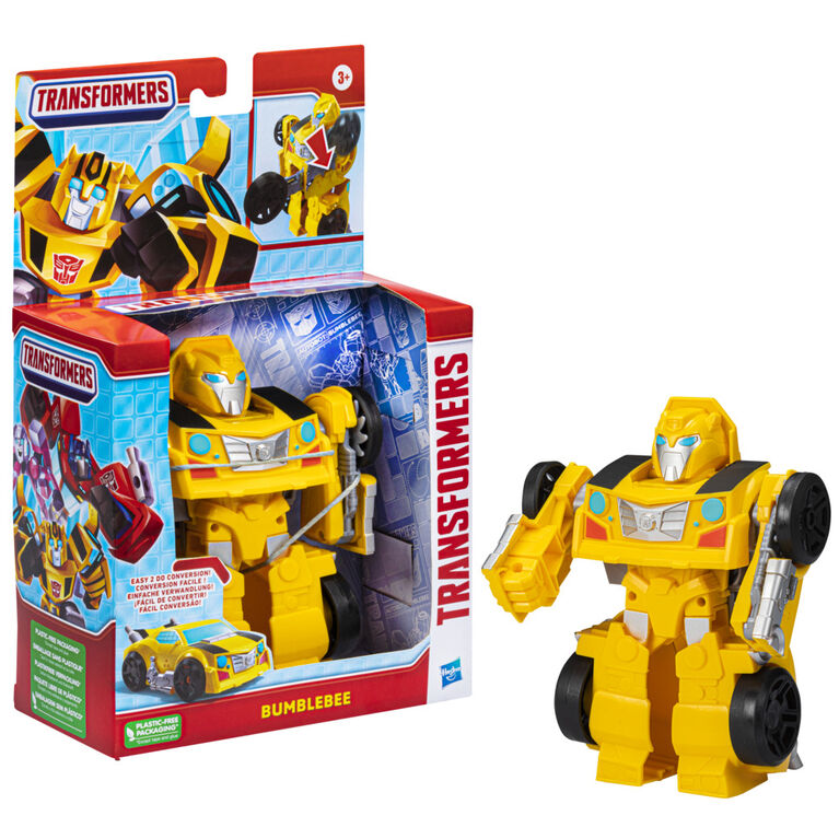 Transformers Bumblebee Converting Toy With Spinning Saw Feature, 4.5-Inch Action Figure