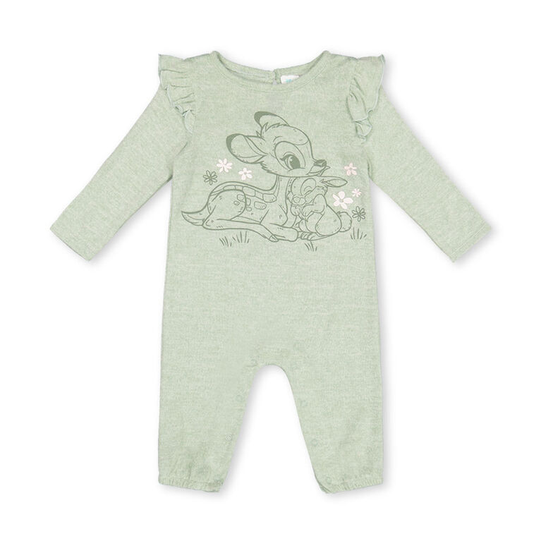 Bambi Coverall Green 6/9M