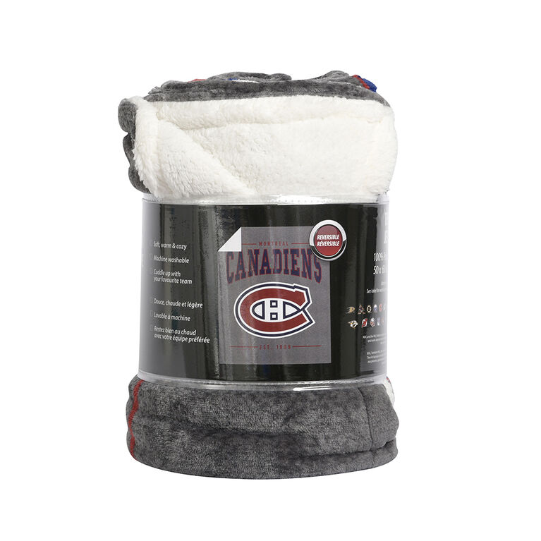 NHL Montreal Canadiens Superlux Sherpa Throw, 50" x 60" Toys R Us Canada