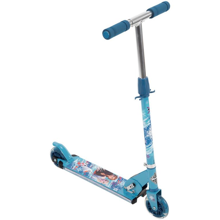 Reines des neiges  Disney trottinette Electro-Light inline de Huffy, Bleu