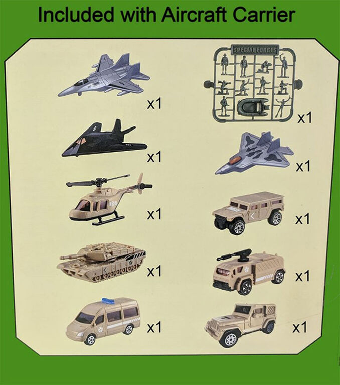 Dragon Wheels - Special Forces Aircraft Carrier - Includes 9 Vehicles