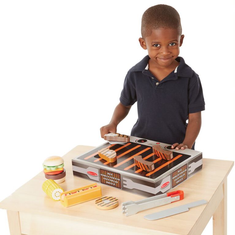 Melissa & Doug - Grill & Serve BBQ Set - English Edition