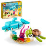 LEGO Creator 3in1 Dolphin and Turtle 31128 Building Kit (137 Pieces)