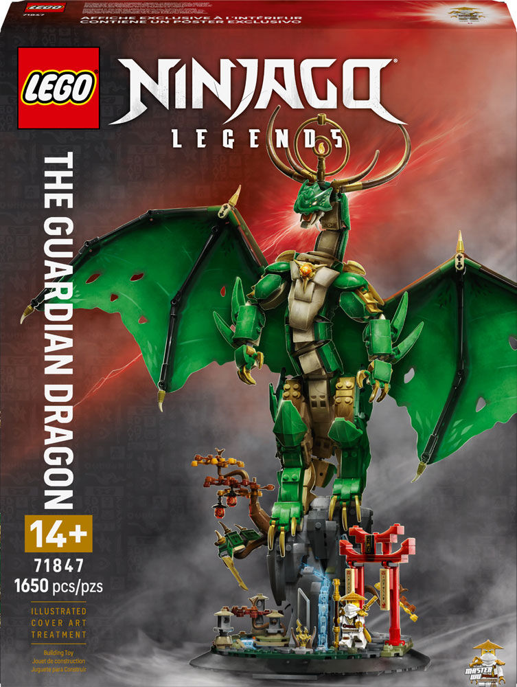 LEGO NINJAGO The Guardian Dragon Building Toy - Model Building Kit for Teens, Ages 14+ - 71847