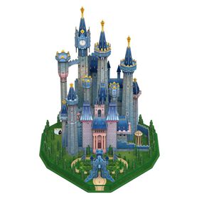 4D Build, Disney Princess, Château de Cendrillon, Puzzle 3D en papier, 300 pièces