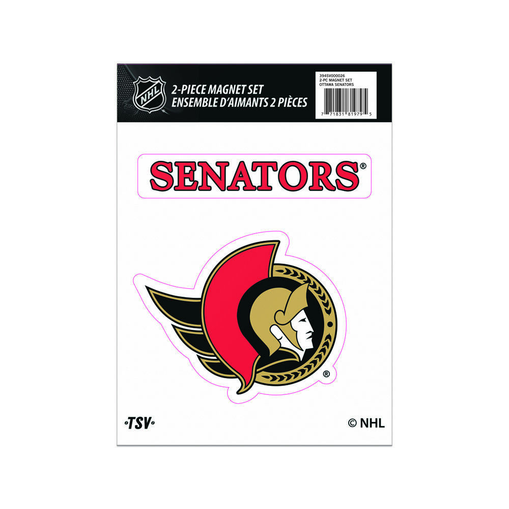 NHL Ottawa Senators 2 piece magnet set